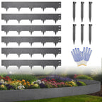 50FT Metal Landscape Edging, 15-Pack 40"L x 6.5"H Rust-Proof Border