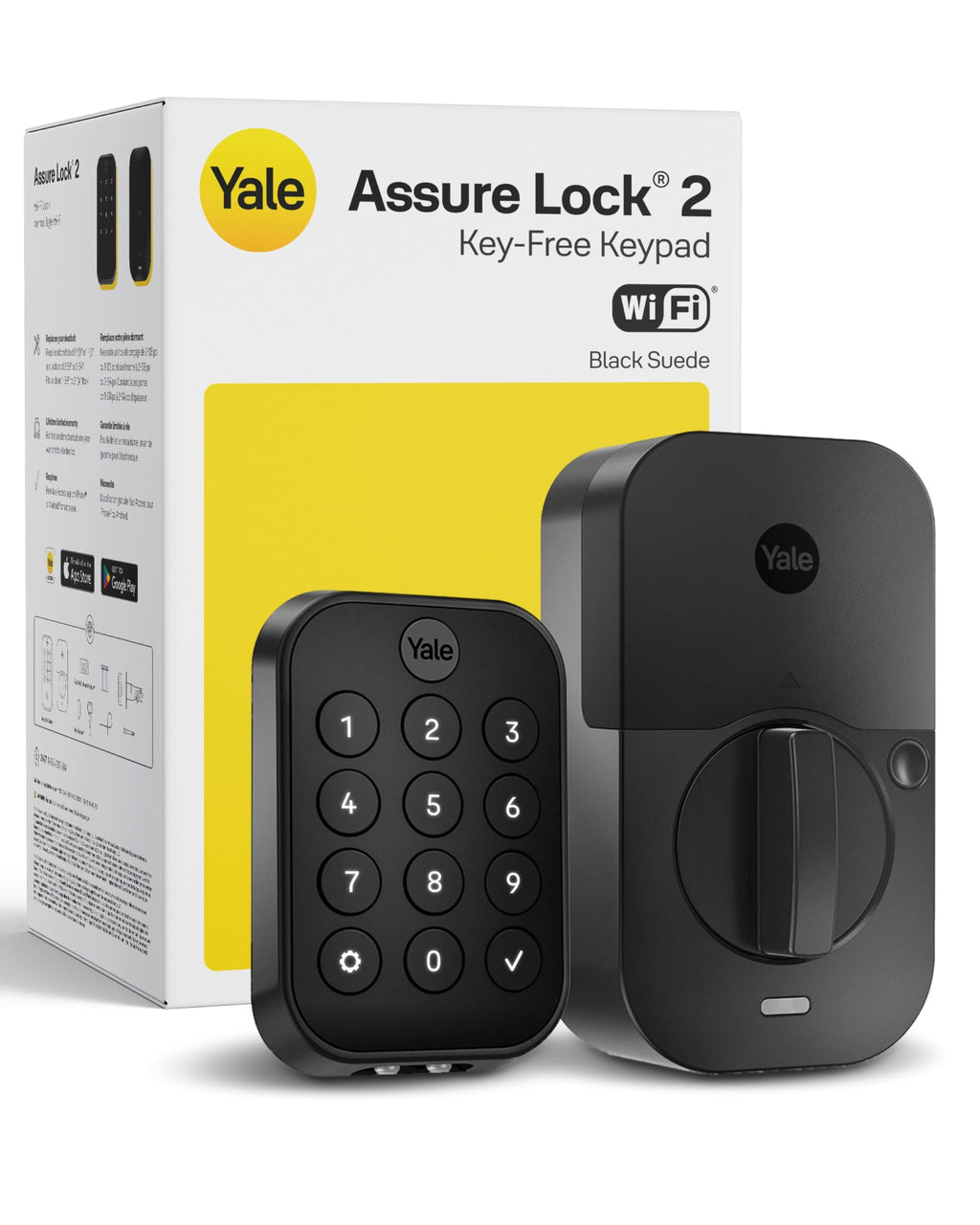 Yale Bluetooth Smart Lock Deadbolt with Keypad, Keyless Entry