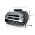 Ninja Foodi Smart 6-in-1 Indoor Grill & Air Fryer, 4 Qt, Black/Grey, FG551