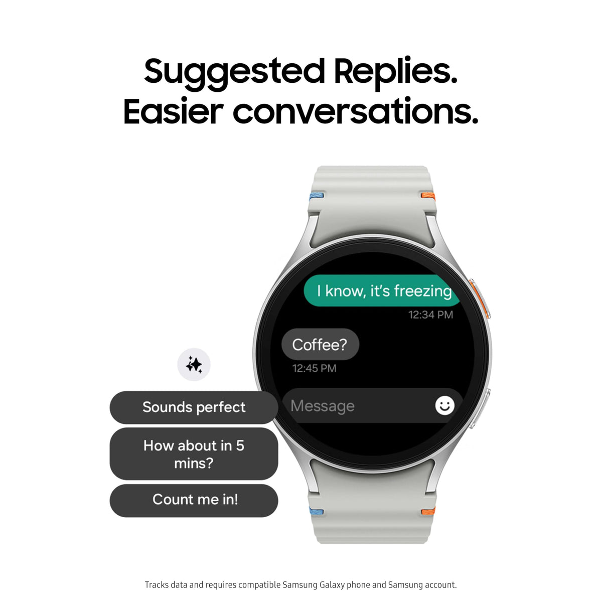 SAMSUNG Galaxy Watch 7 40mm Bluetooth AI Smartwatch w/Energy Score, Wellness Tips, Heart Rate Tracking, Sleep Monitor, Fitness Tracker, 2024, SM-L300NZECXAA Cream (Renewed)