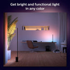 PHILIPS Hue Signe Smart Table Lamp, 1-Pack, Black