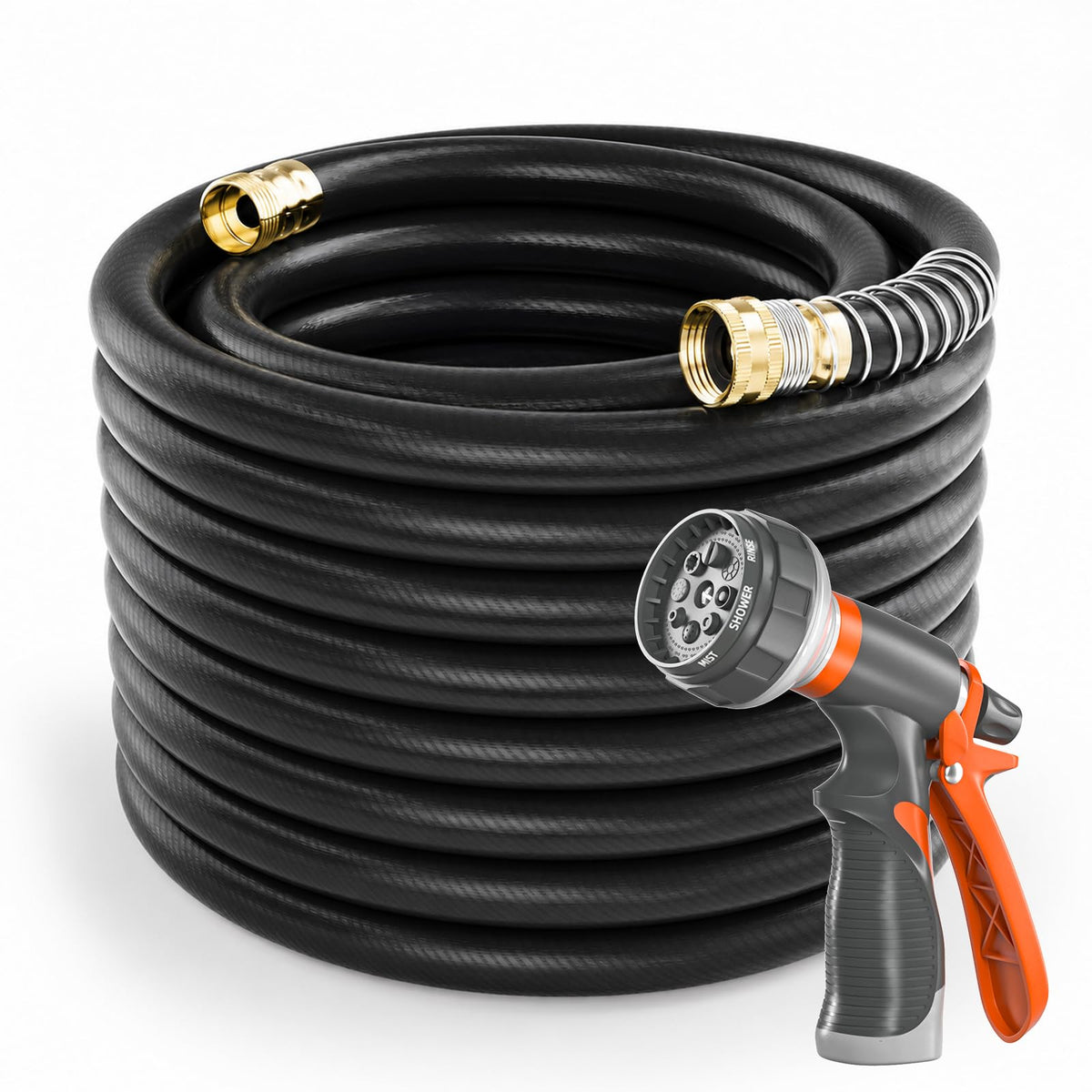 SPECILITE Garden Water Hose 200 ft x 5/8" for yard, Heavy Duty & Flexible