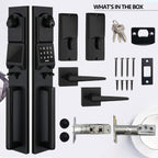 Smart Keypad Handleset Double Door Black
