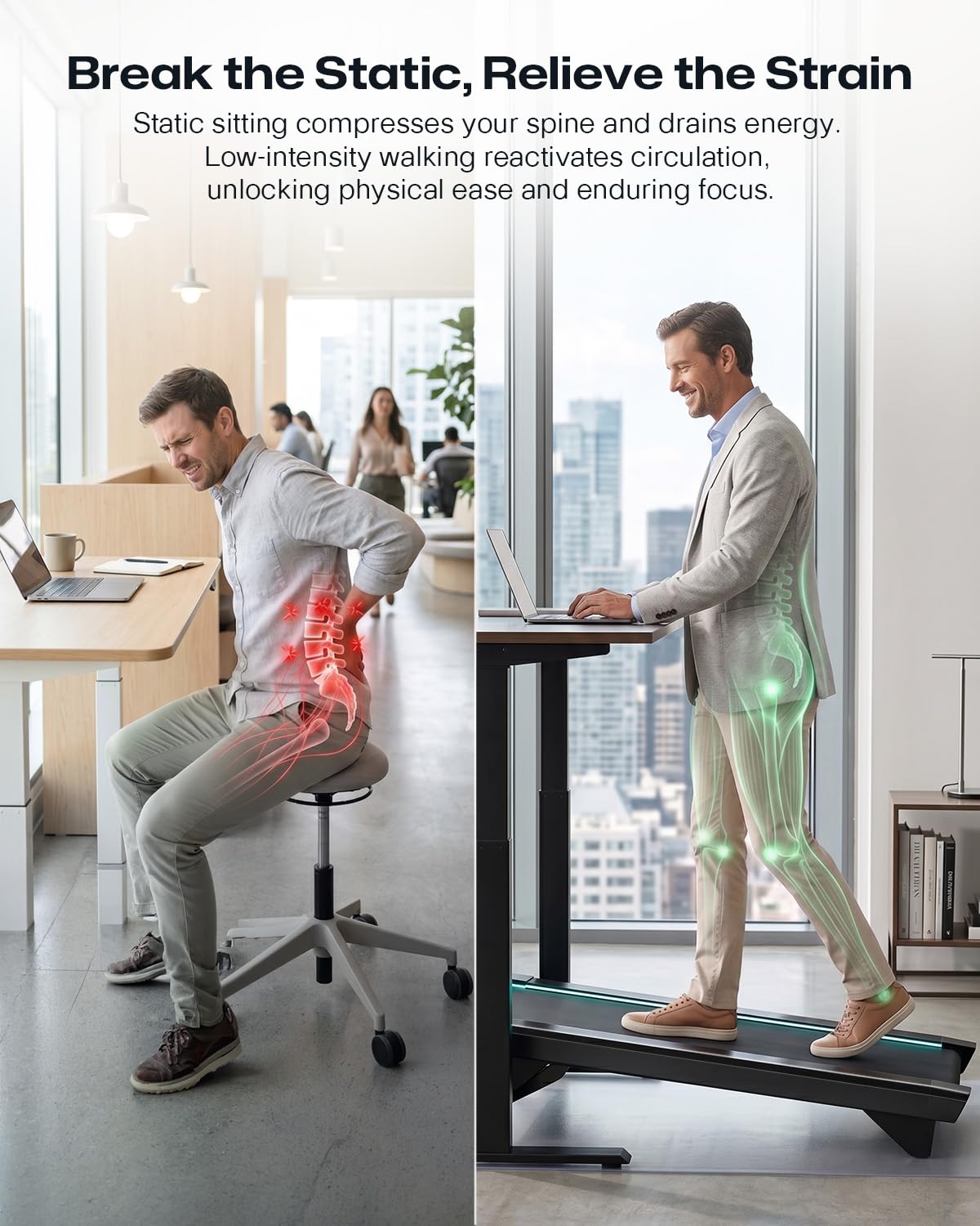 UREVO CyberPad Smart Walking Pad with 14% Auto Incline, Brushless Motorized Under Desk Treadmill for Home Office Fitness, Elegant Speed Lights, Spacious Surface, Digital Controller, AI-Powered App