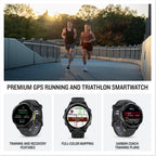 Garmin Forerunner® 970, 47mm, Carbon Gray DLC Titanium, Black/Whitestone