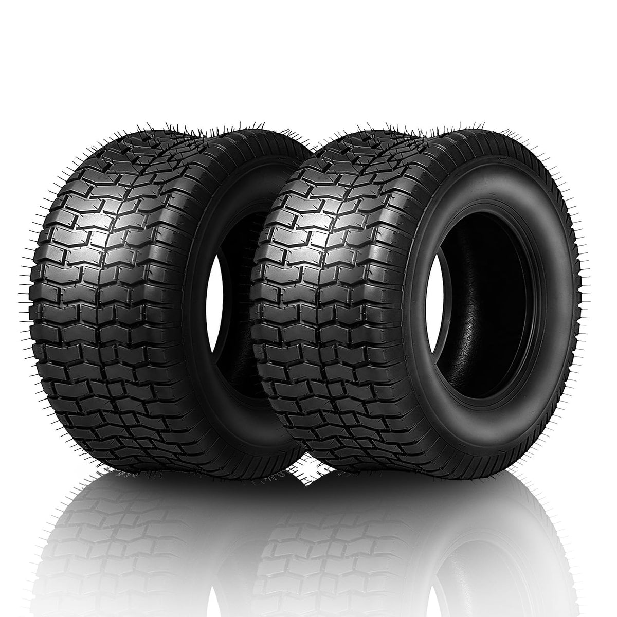 TUFFIOM 20x10.00-10 Lawn Mower Tires Set of 2, 4PR Turf Tire Lawn & Garden Tires, Compatible With Most Lawn & Garden Utility Vehicles, Tubeless