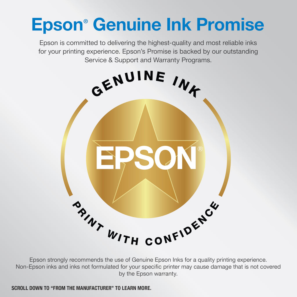 Epson EcoTank ET-4950 Wireless Duplex All-in-One Cartridge-Free Supertank Color Inkjet Printer, Fax, Black