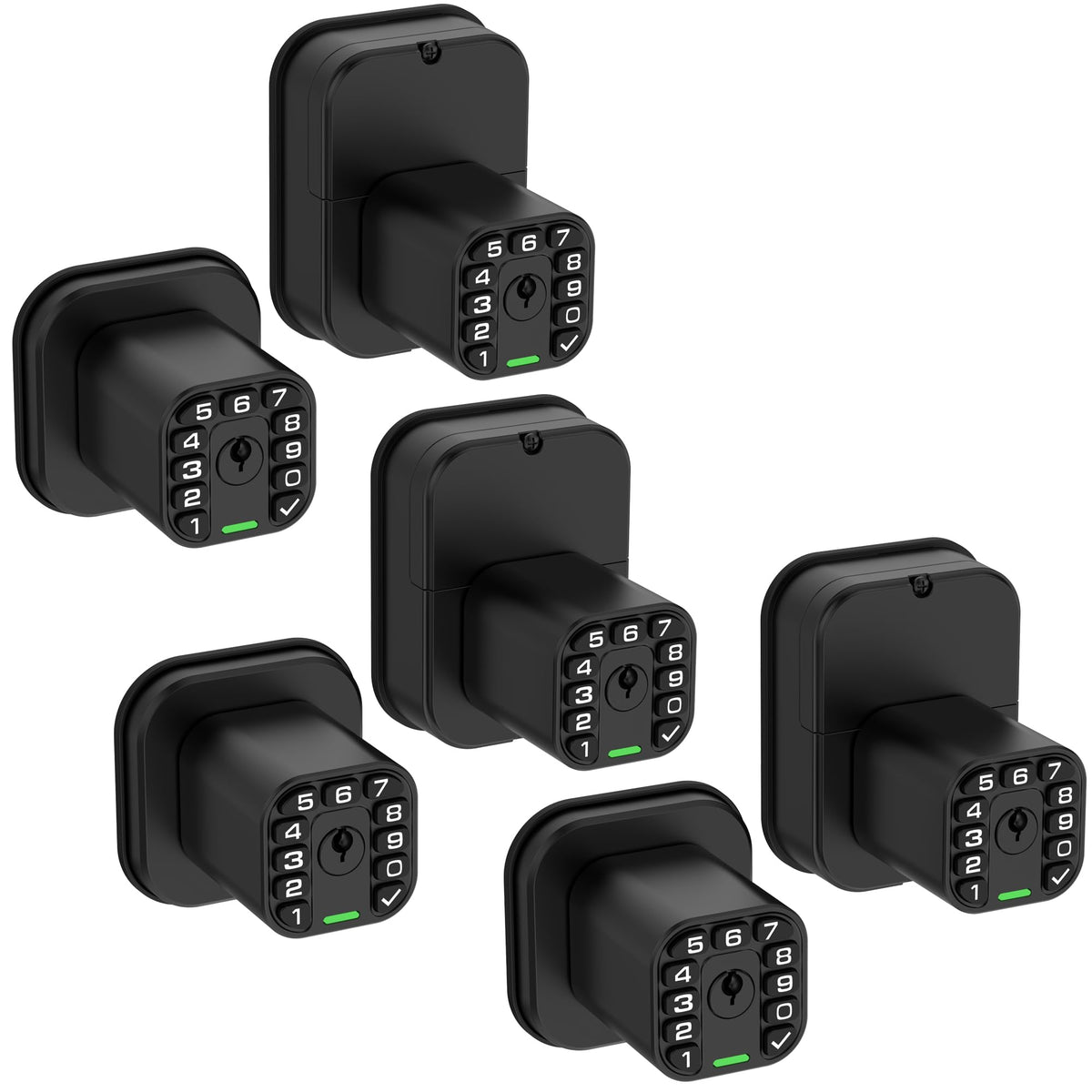 IU52 Double-Sided Keypad Door Lock, All-Weather, Fully Waterproof Keyless Entry with Dual-Sided Programmable Codes, Same Key Both Sides for Outdoor, Indoor, Gate & Fence