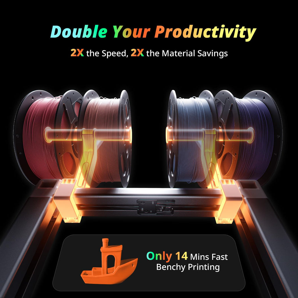 Anycubic Kobra X Multicolor 3D Printer, Easy Setup, Native 4-Color