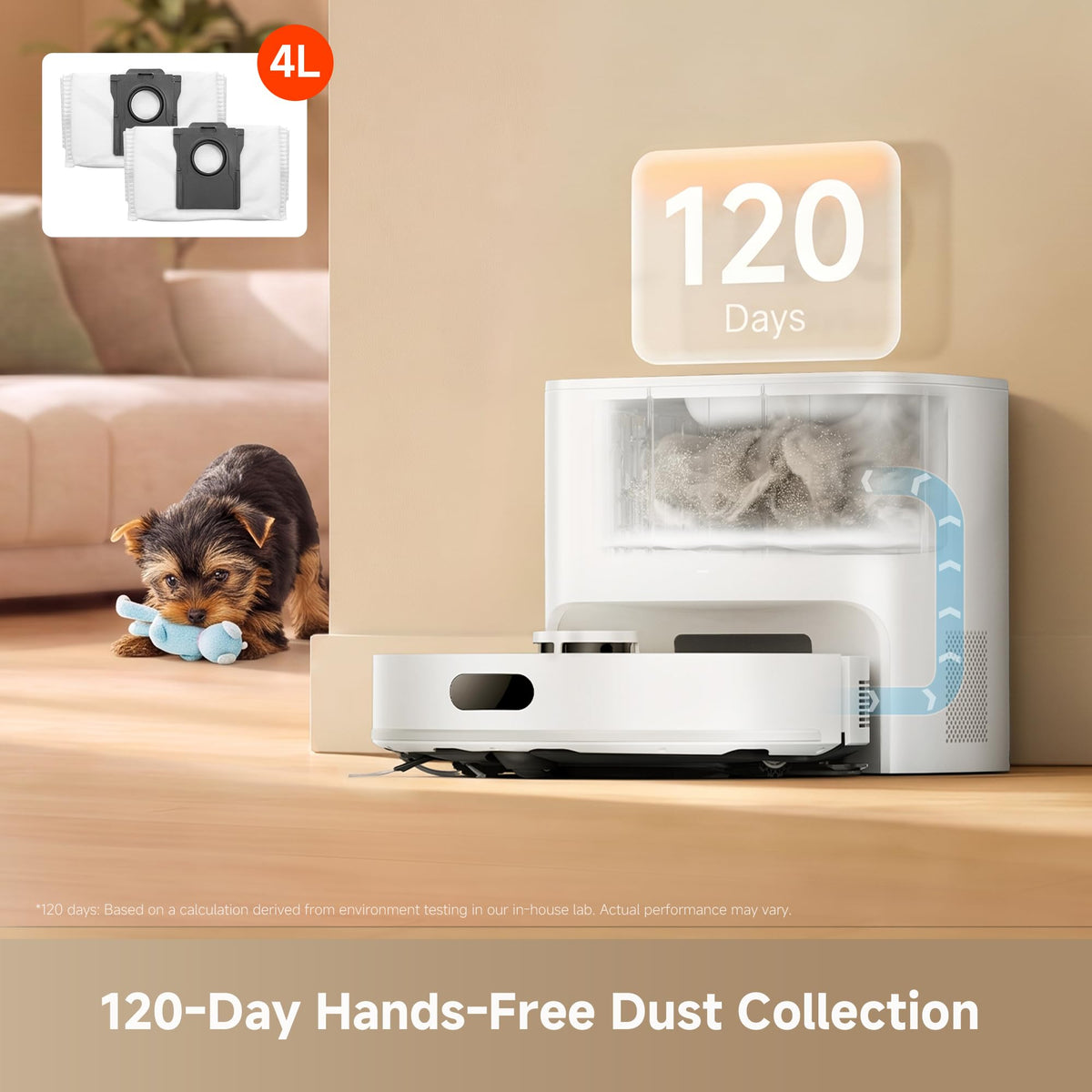 DREAME D20 Air Plus Robot Vacuum and Mop, 20,000Pa Powerful Suction