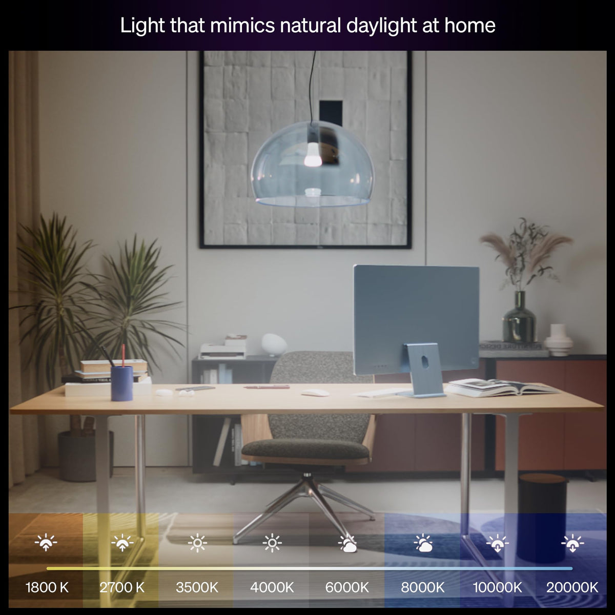 Philips Hue Smart LED A19 Bulb 4-Pack White and Color Ambiance, E26 Base,10.5W, Full Spectrum Light 1000K-20000K,1100 Lumens, Dimmable,Compatible with Alexa,Google, Apple Home