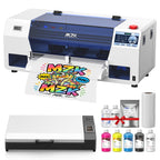 MZK 14'' A3 DTF Printer F1080 Printhead with Auto Maintenance– Ready to Run Out of Box,2X-Speed vs L1800,One-Click Print-to-Bake,White Ink Circulation,Printhead Anti-Clog Design,2-Year Free Ink