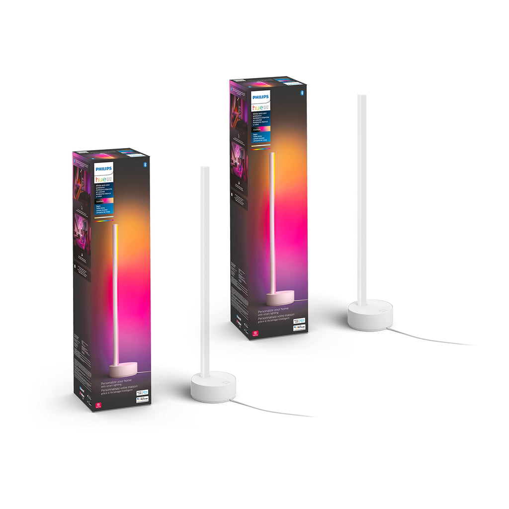 PHILIPS Hue Signe Smart Table Lamp, 1-Pack, Black