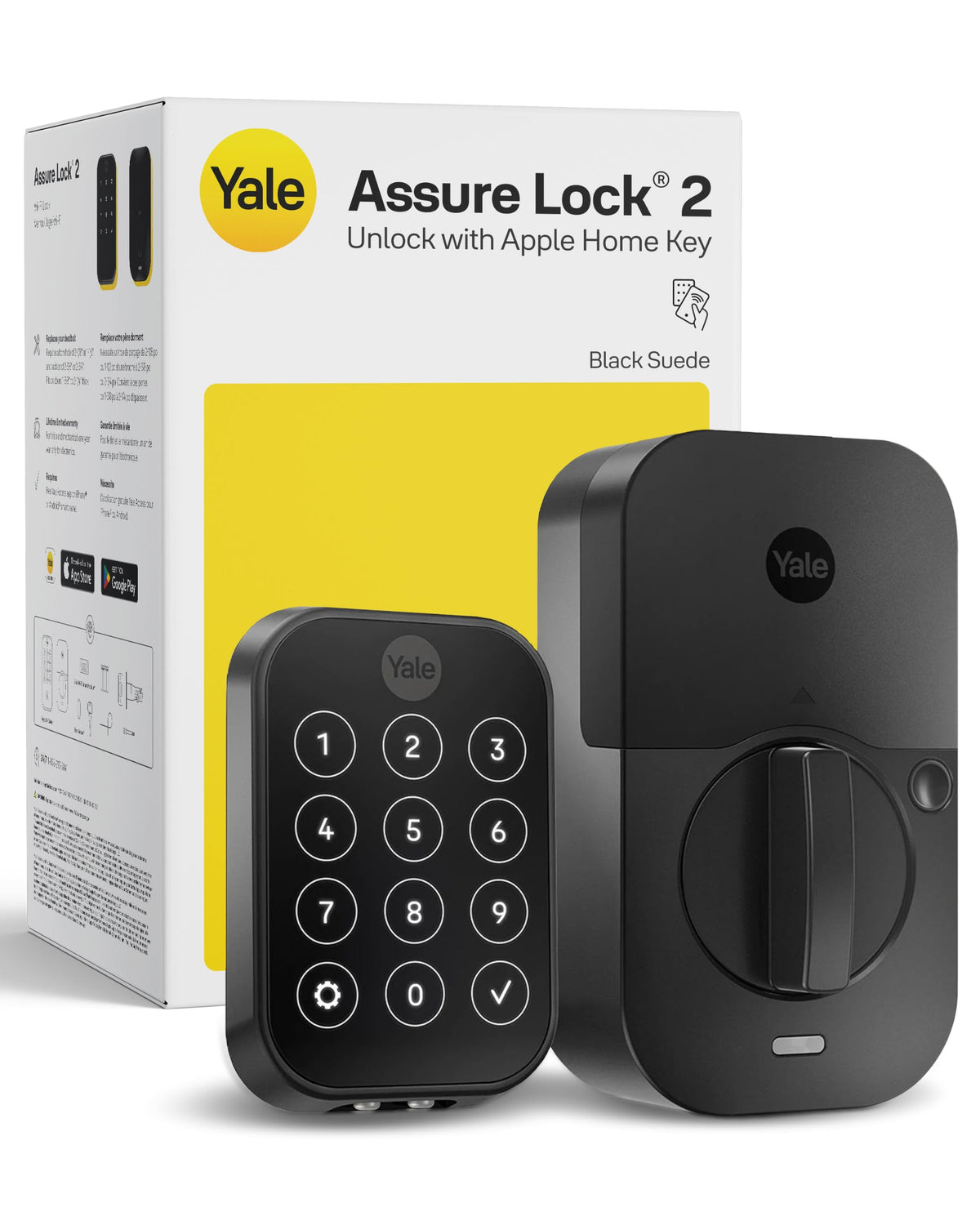 Yale WiFi Smart Lock Deadbolt with Keypad, Apple Home Key, Keyless Entry