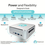 TK Node Mini PC - Home Assistant, AMD R2314, 8GB RAM, 256GB SSD