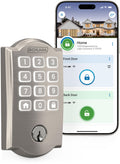 Schlage Arrive Smart WiFi Deadbolt Lock with Camelot Trim, Matte Black