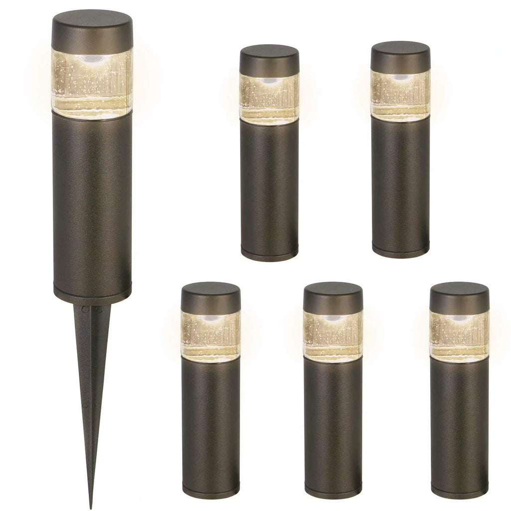 hykolity Low Voltage Landscape Lights, LED Outdoor Bollard Pathway Lights