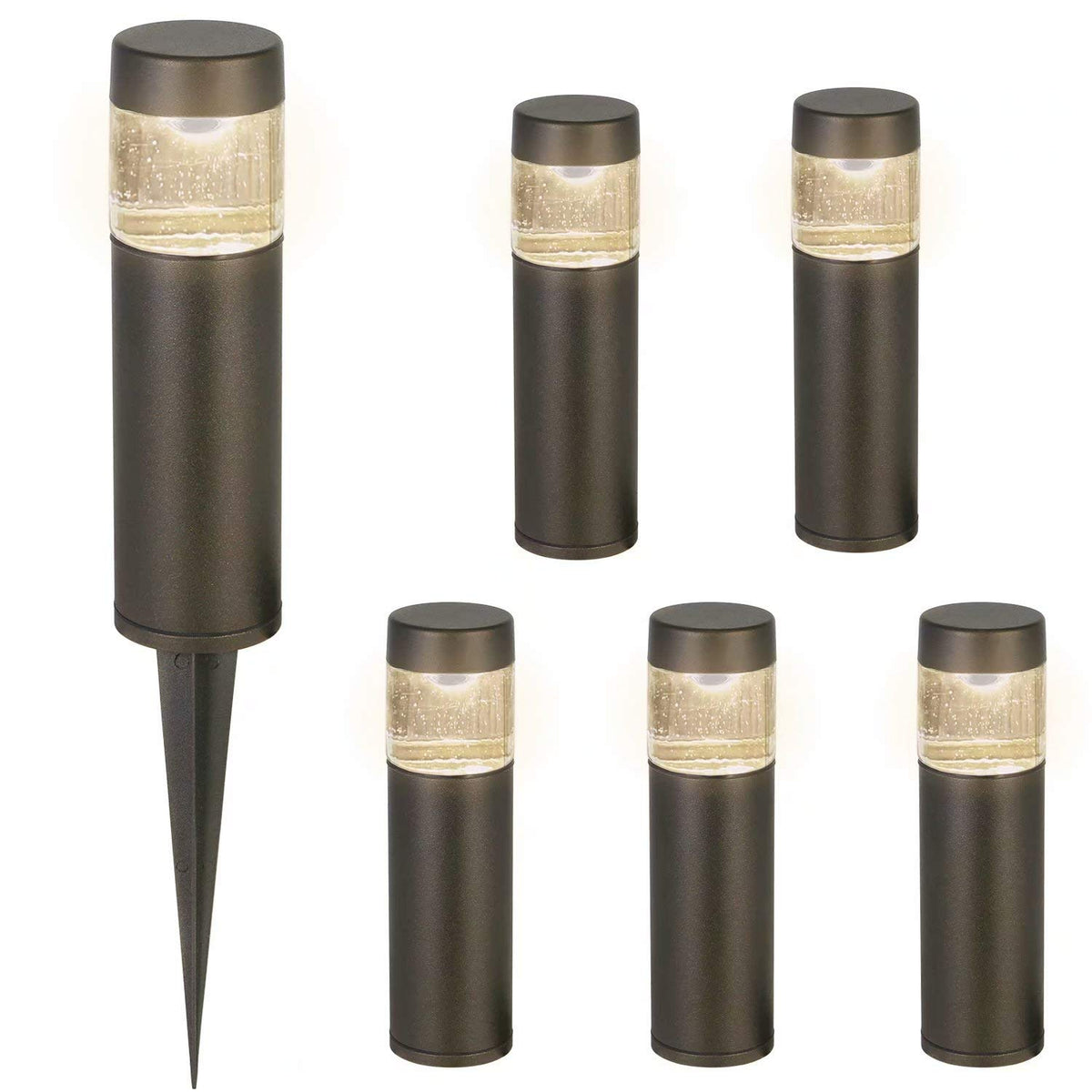 hykolity Low Voltage Landscape Lights, LED Outdoor Bollard Pathway Lights