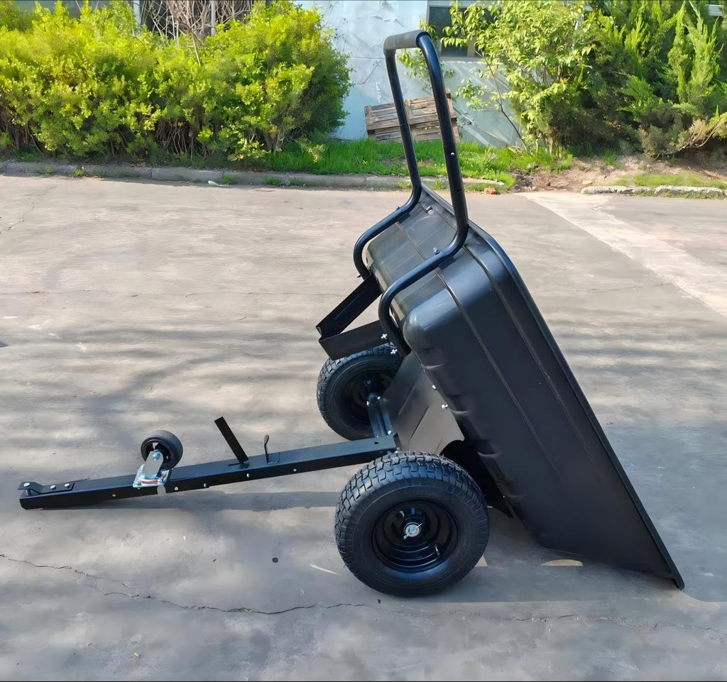 2-in-1 ATV/UTV Trailer Tow Behind Utility Dump Cart