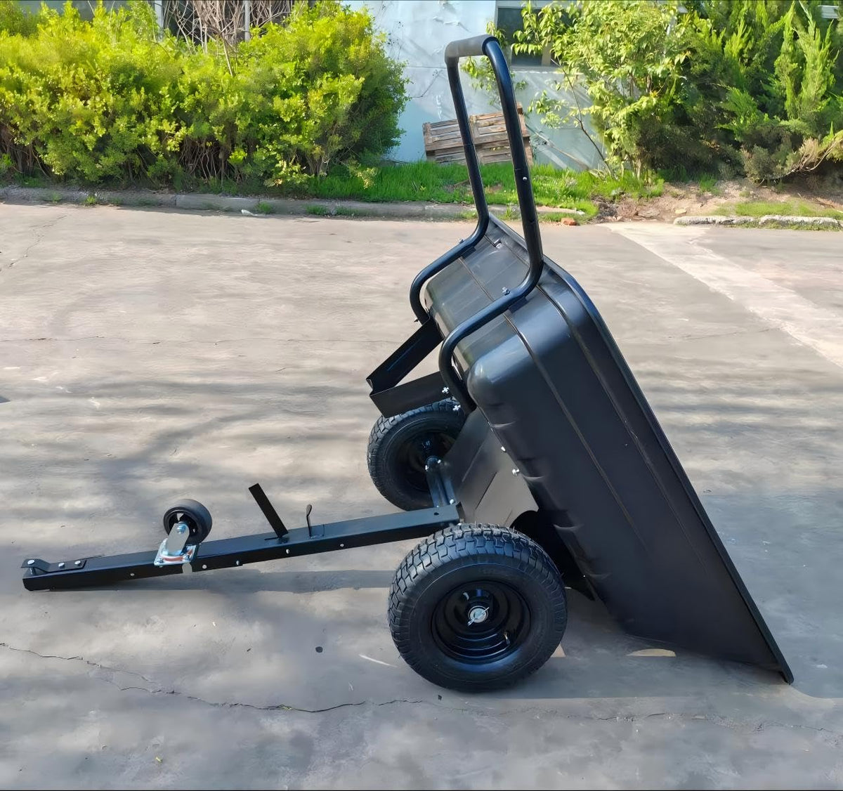 2-in-1 ATV/UTV Trailer Tow Behind Utility Dump Cart