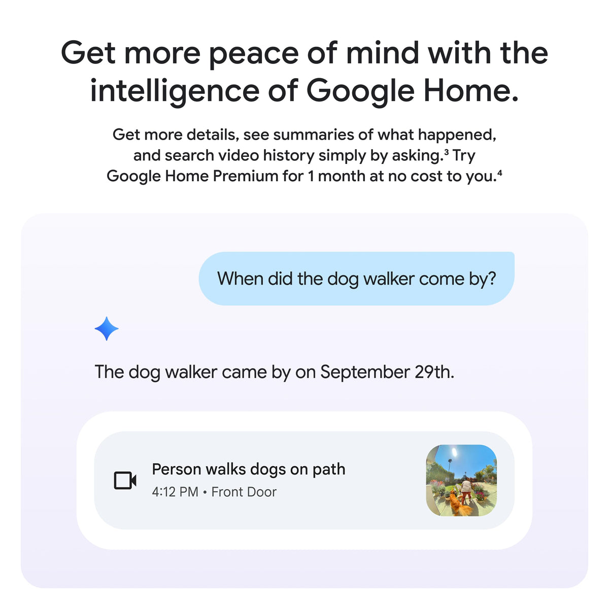 Google Nest Doorbell (Wired, 3rd Gen) - 2K Video, Live View - 2025 - Snow