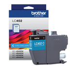 Brother Genuine LC402XL 3PK 3 Pack of High Yield Cyan, Magenta and Yellow Ink Cartridges, Black