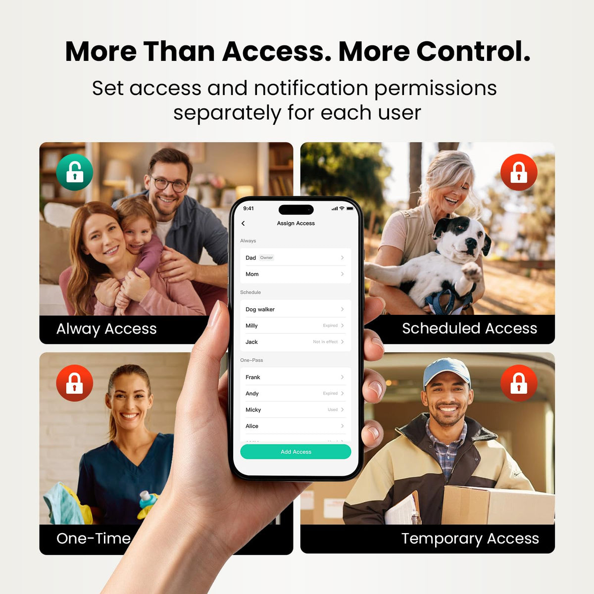 DESLOC D212 Fingerprint Door Knob Lock, Built in WiFi, 8-Month Battery