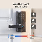 DESLOC K221 Fingerprint Smart Door Lock with Handle 16-Month Battery