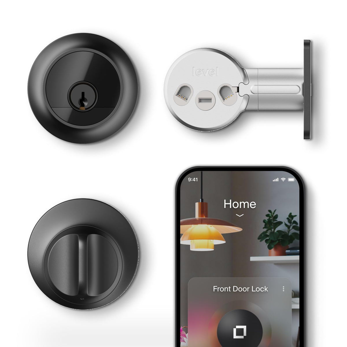 Level Lock Pro - World’s Smallest, Most Innovative Smart Lock (Matte Black)