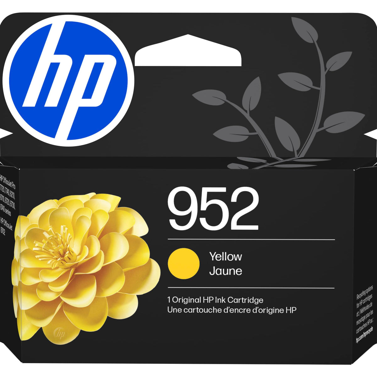 HP 952XL Black + 952 Cyan, Magenta, Yellow Ink | Works with Printer Series: OfficeJet 8702, OfficeJet Pro 7720, 7740, 8210, 8710, 8720, 8730, 8740 | N9K28AN