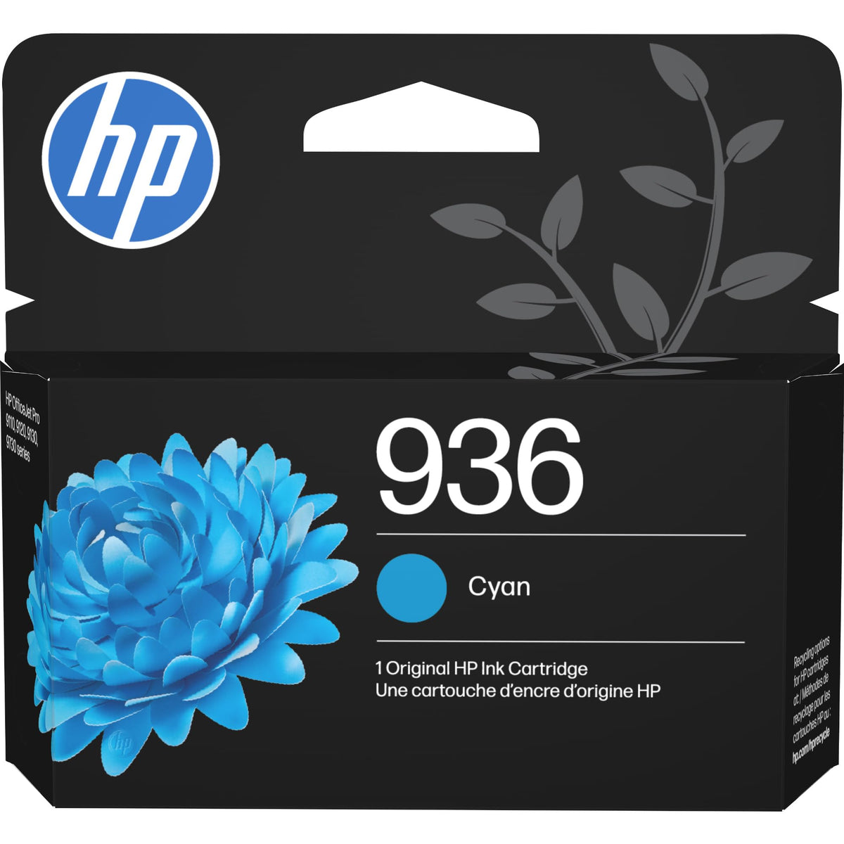HP 936 Black, Cyan, Magenta, Yellow Ink Cartridges (4-Pack) | Works with OfficeJet 9120, Pro 9110, 9120, 9130, Wide Format 9730 | Eligible for Instant Ink | 6C3Z5LN