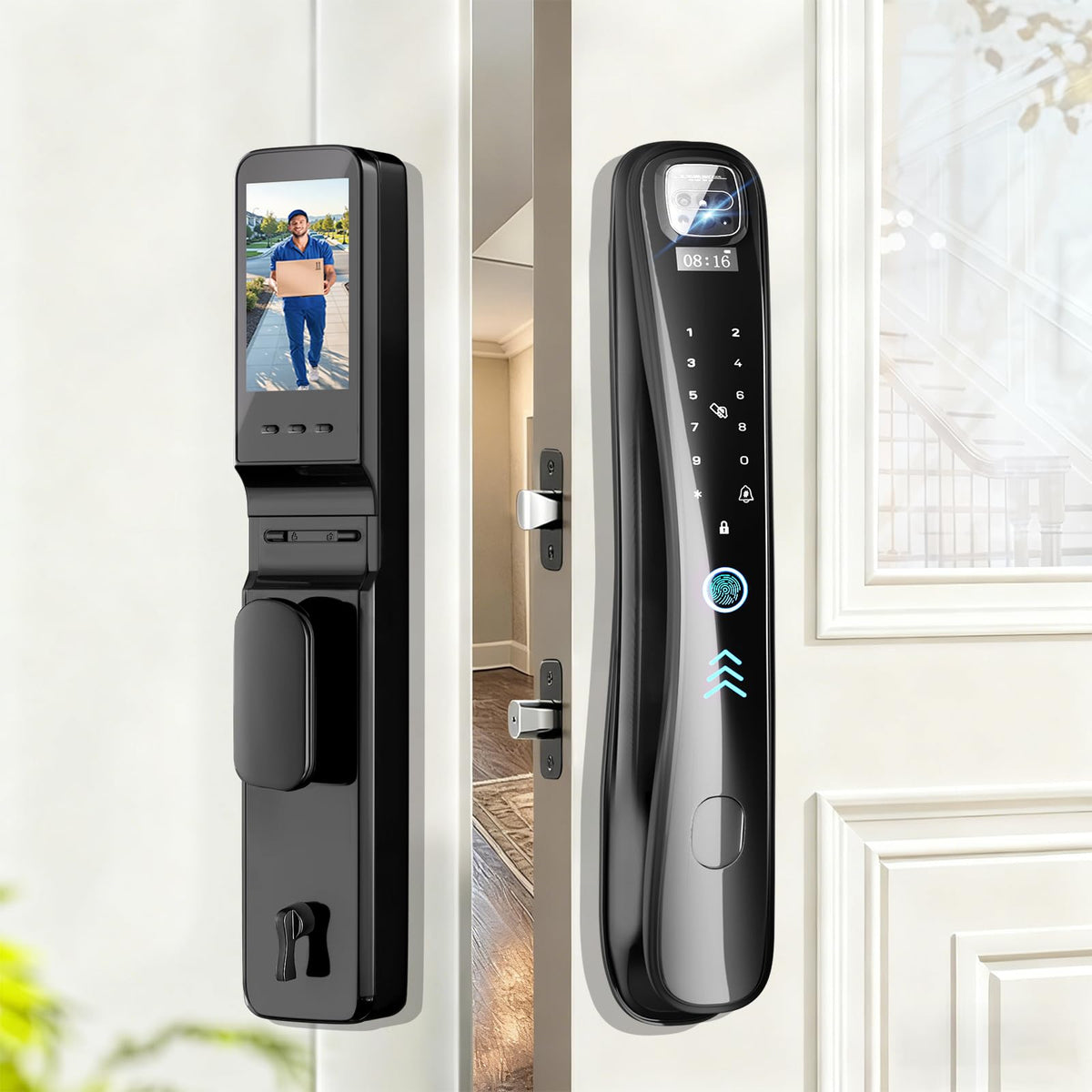 EIYSIE WiFi Smart Lock with Camera Video Doorbell, 8-in-1 Keyless Deadbolt