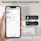 SofaBaton X1S Universal Remote Control with Hub, Improved Scroll, Smart Remote All in One with Customize One Touch Activities, Compatible with IR/Bluetooth/WiFi Devices