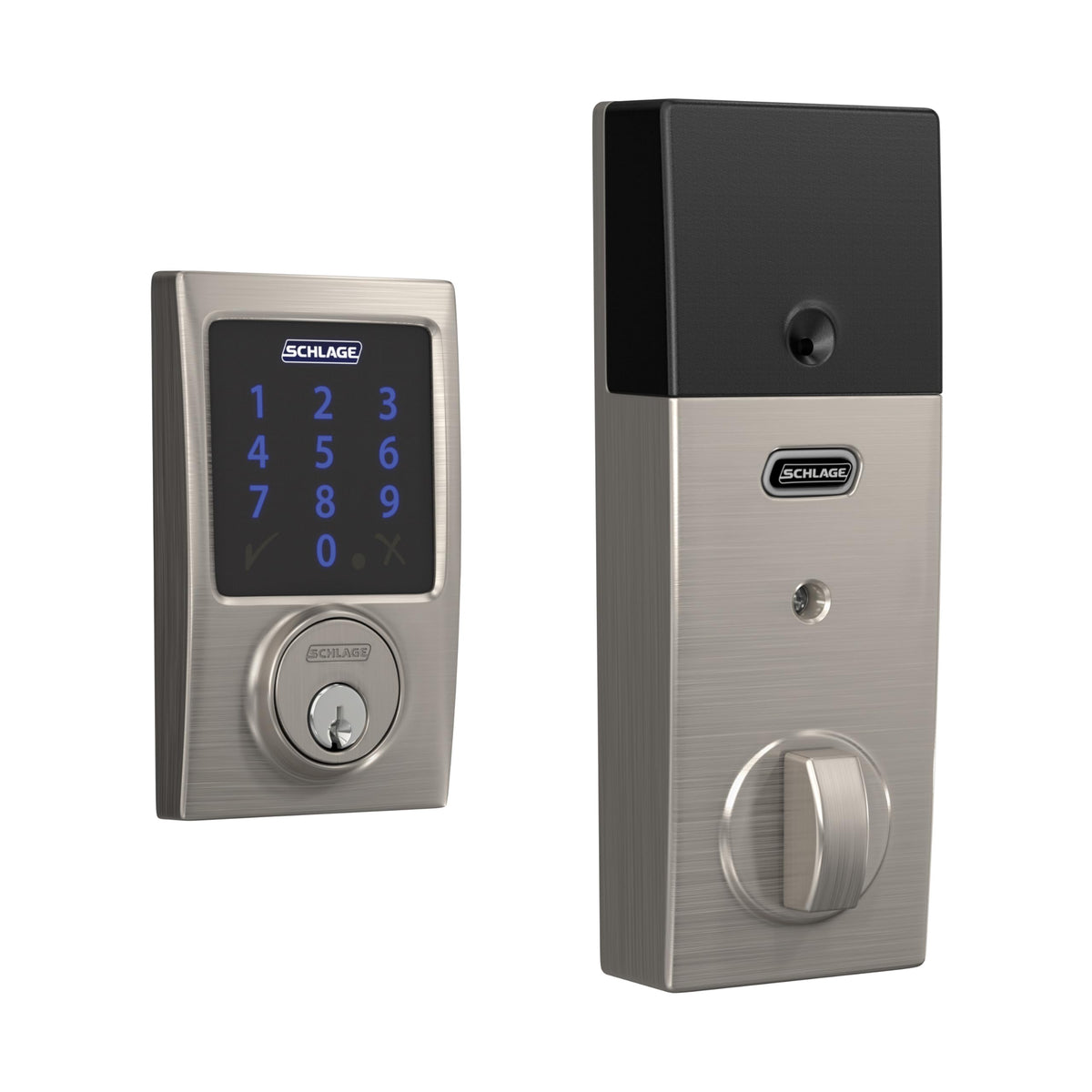 Schlage Connect Smart Deadbolt Lock with Camelot Trim, Aged Bronze