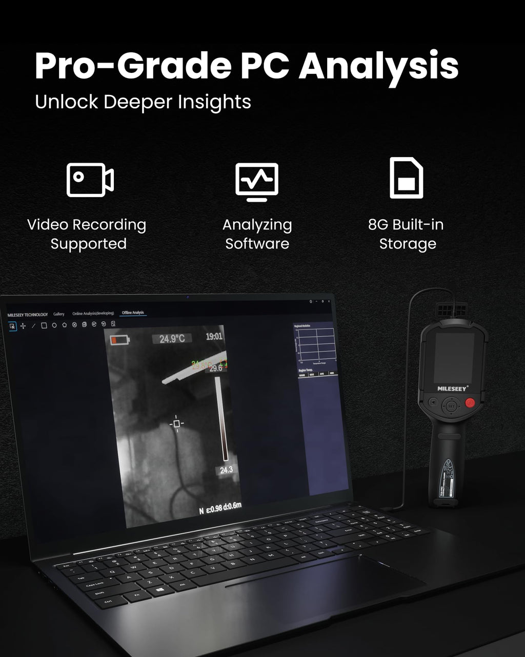 MiLESEEY TR20 Thermal Imaging Camera, 320x240 IR, 25Hz