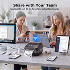 JADENS Dual-Band Wi-Fi 4x6 Shipping Label Printer for Small Business & Home