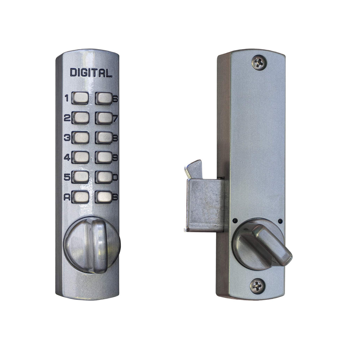 Lockey C150 C Series Keyless Entry Sliding Door Mechanical Deadbolt - Satin Nickel