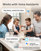 Philips Wi-Fi Smart Deadbolt with 2 Handles, Front Lock Set with Gateway