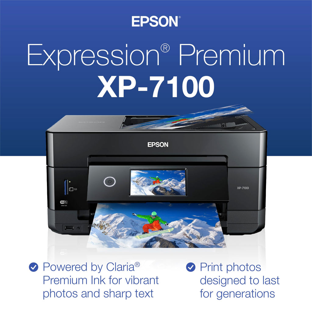 Epson Expression Premium XP-7100 Wireless Color All-in-One Inkjet Printer