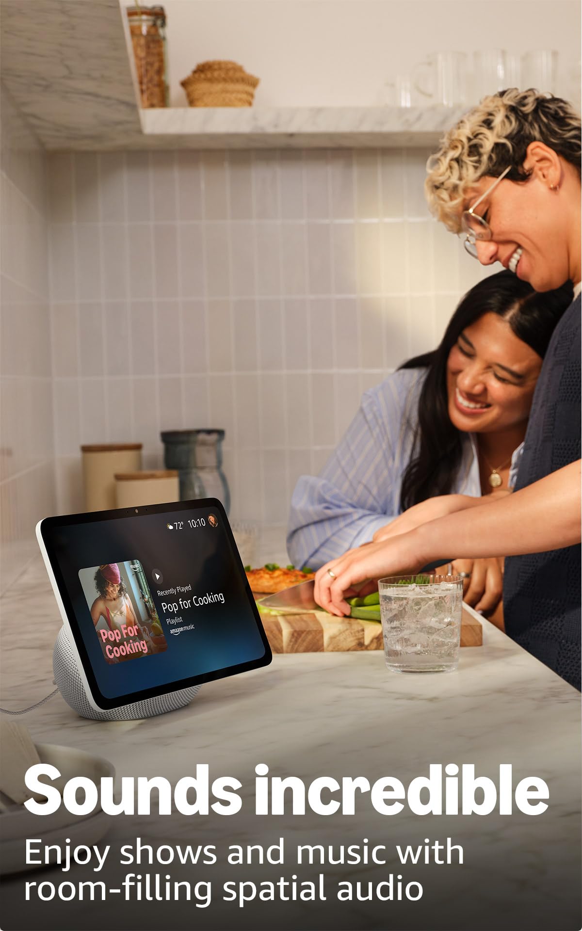 Amazon Echo Show 11 (2025 release) with Amazon Adjustable Stand | Glacier White