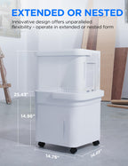 Midea Cube 50 Pint Dehumidifier with Pump, 4,500 Sq. Ft, Smart Control