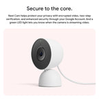 Google Nest Cam Indoor (Wired, 3rd Gen) - Security Camera - 2025 - Snow