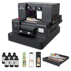 RAINBOWDGT A3 UV Printer Machine,5760x2880 DPI,Bottle Holder & Stickers