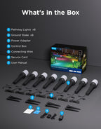 Govee Outdoor Cylinder Pathway Lights, 8 Pack, 425 Lumens, IP67 Waterproof