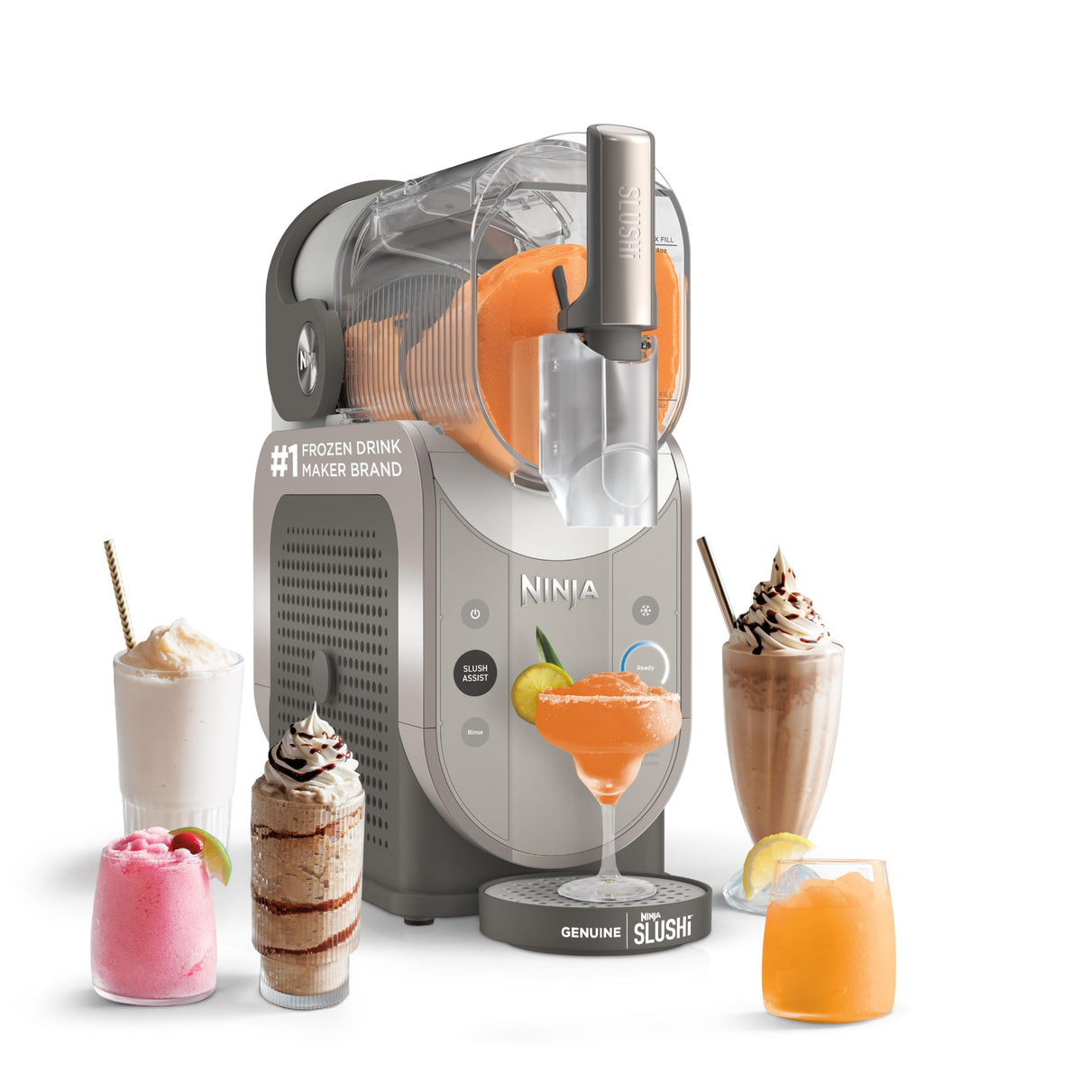 Ninja SLUSHi XL Smart Frozen Drink Maker, 10+ Servings, Crema, FS601BR