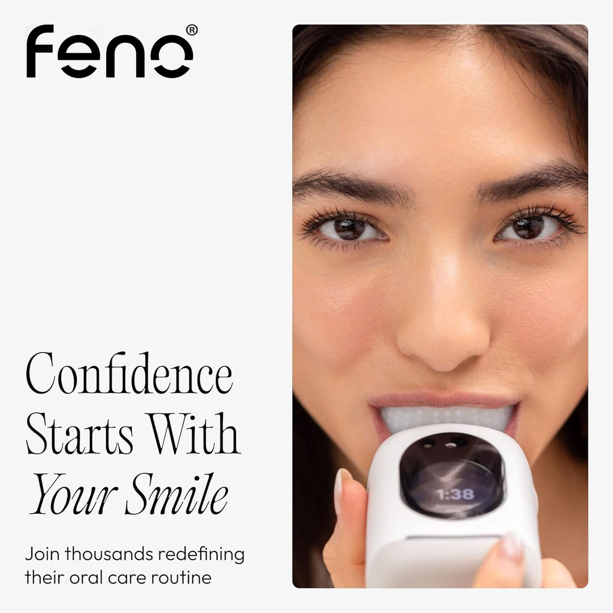 Feno Smartbrush Electric Toothbrush for Adults, Oscillating, Rechargeable