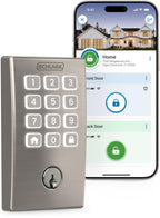 Schlage Arrive Smart WiFi Deadbolt Lock with Camelot Trim, Matte Black