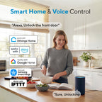 ULTRALOQ U-Bolt Pro WiFi Fingerprint Smart Lock with Handle, Remote Access