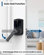 Keypad Keyless Entry Door Lock with Handle Smart Digital Deadbolts 4 Pack
