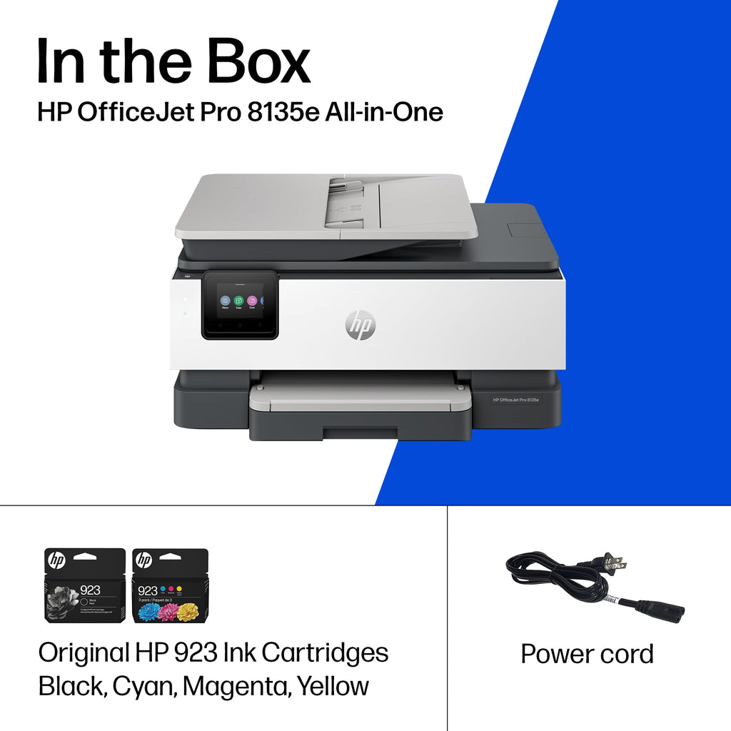 HP OfficeJet Pro 8135e Color Inkjet Printer | Wireless | All-in-One